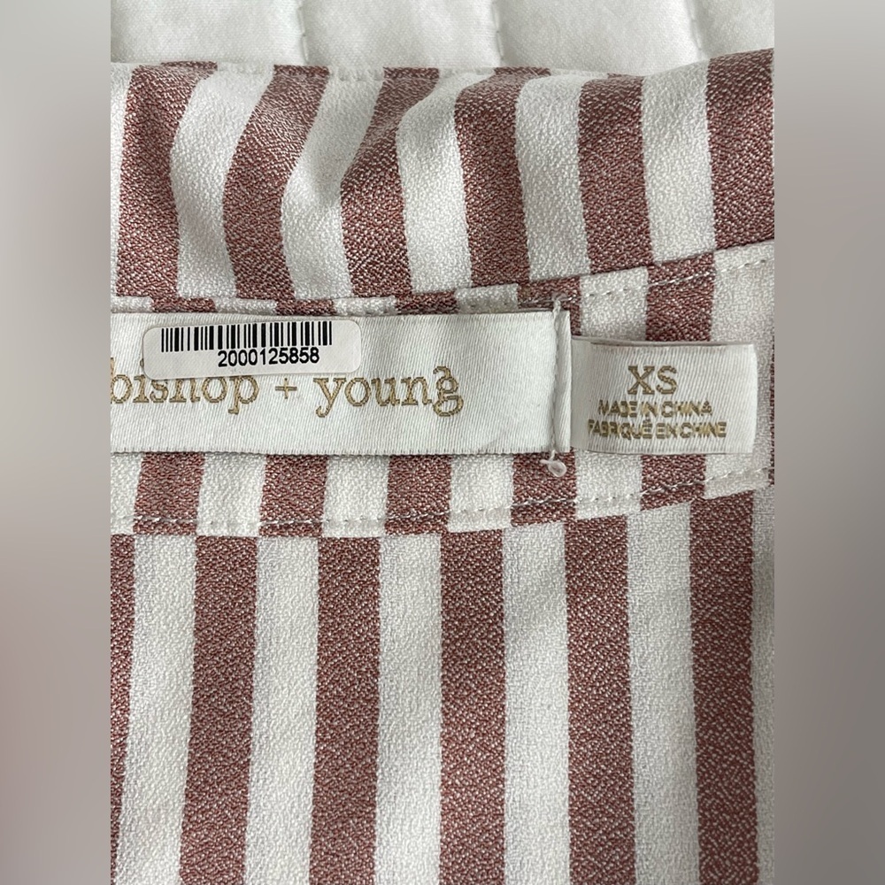Bishop & Young button down shift dress size extra small
Brown and white stripe - Picture 6 of 7